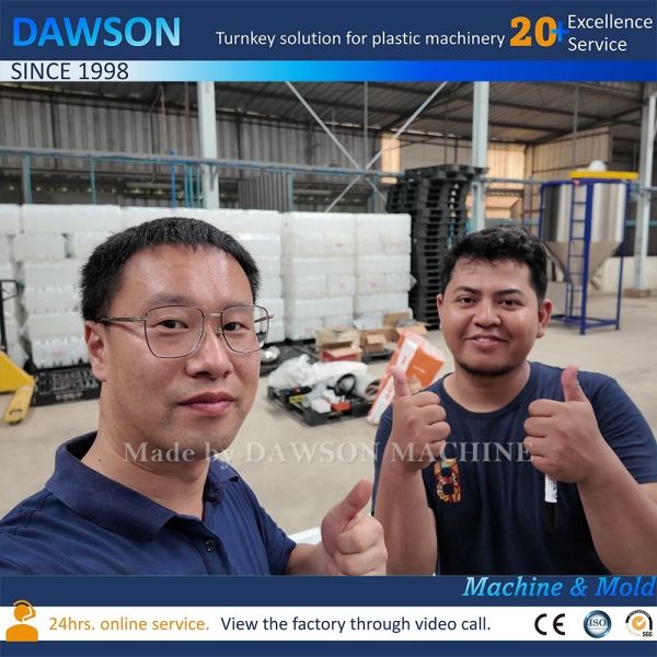 HDPE PP Plastic Processed Blow Molding Machine For 5 Liter Jerry Can Engine Oil Bottle Chemical Container Manufacturing
