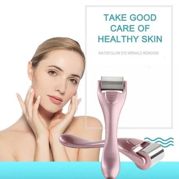 Mini micro-aiguille en acier inoxydable Derma pour le visage, instrument de massage portatif, rouleau de glace congelée