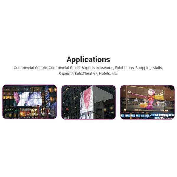 Экран СИД Виндовс прозрачный, стекло П6.25 привел стену панели видео- на открытом воздухе