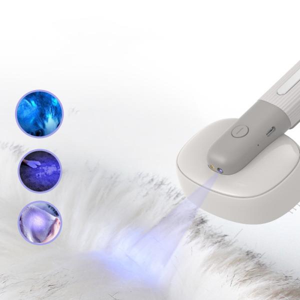 Pet Brush  Cats  Dogs ABS TPR Grooming Products Multifunctional Brush UV Light