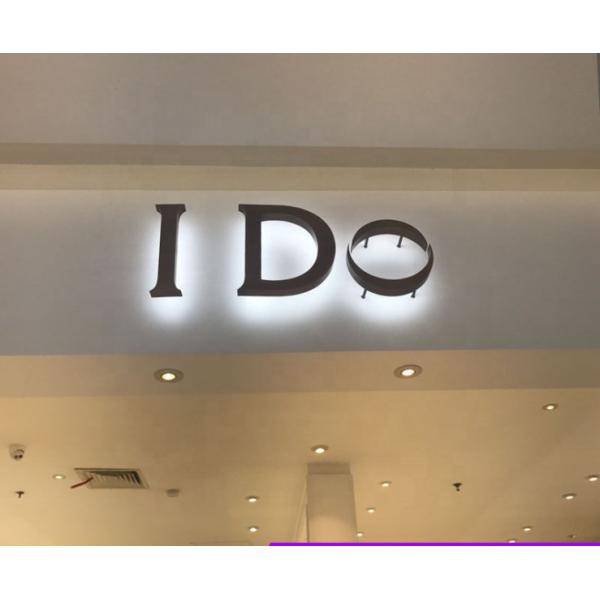 Custom 3d metal lettering backlight LED logo lettering acrylic backlight logo