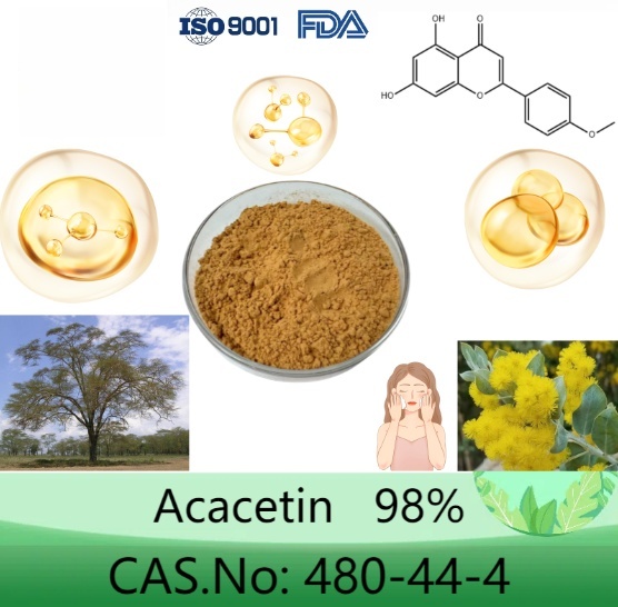GMP factory supply Acacetin powder  CAS 480-44-4  Acacetin