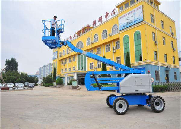12V DC Towable Boom Lift Knuckle Boom Lift 360º Continuous Turntable Rotation