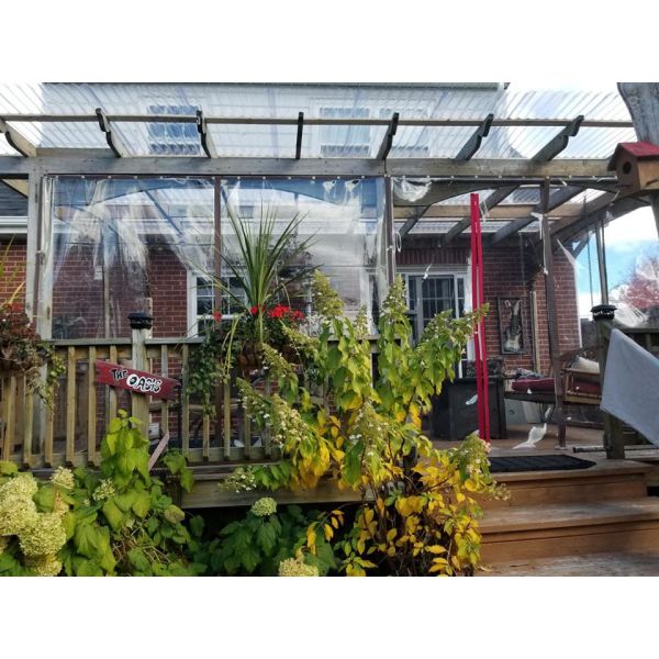 High Transparent PVC Vinyl Tarpaulin Clear Outdoor Wedding Awning Cloth