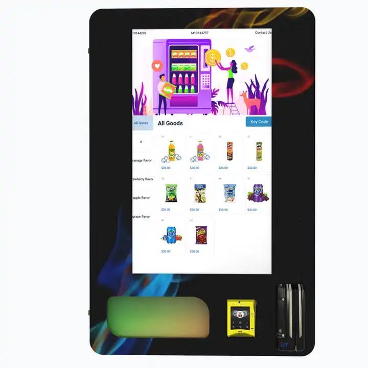32 Touch Screen Wall Mounted Mini Vending Machine Age Verification Feature Small yet Efficient Vending Machine