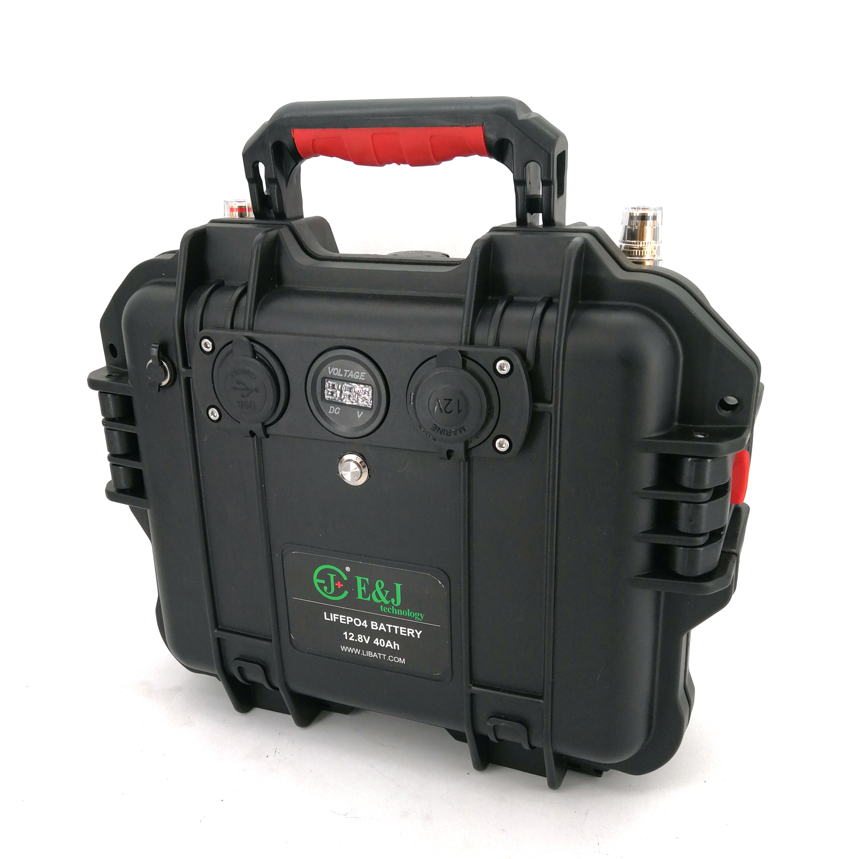 12V 40Ah Deep Cycle LiFePO4 Battery Pack Lightweight Waterproof For Trolling Motor Kayak