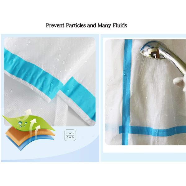 PPE COVID-19 антивирусный защитный костюм, белые одноразовые медицинские комбинезоны