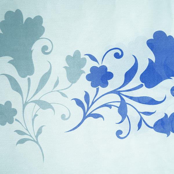 RoHS Blue Print Soft Home Textile Jacquard Mattress Fabric 210cm-225cm