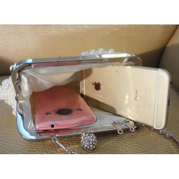 Shell pearl handmade string beads diamond slung over shoulder dinner evening bride retro dress cheongsam wedding bags