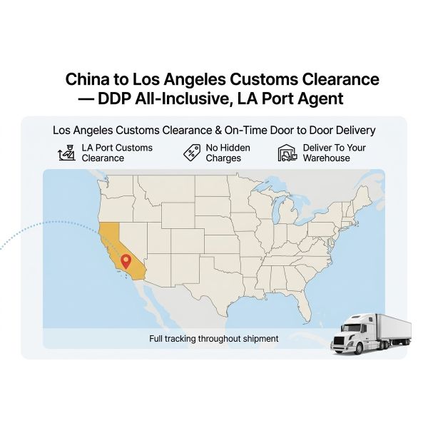 China To Los Angeles Customs Clearance DDP All-Inclusive LA Port Agent
