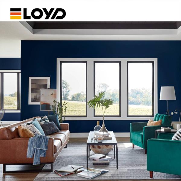 Aluminum Double Single Hung Window with Tempered Glass