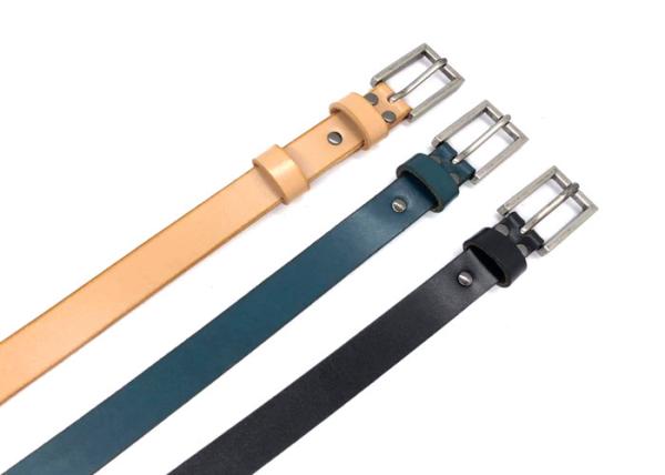 Blue Thin Retro 130cm Women Skinny Leather Belts