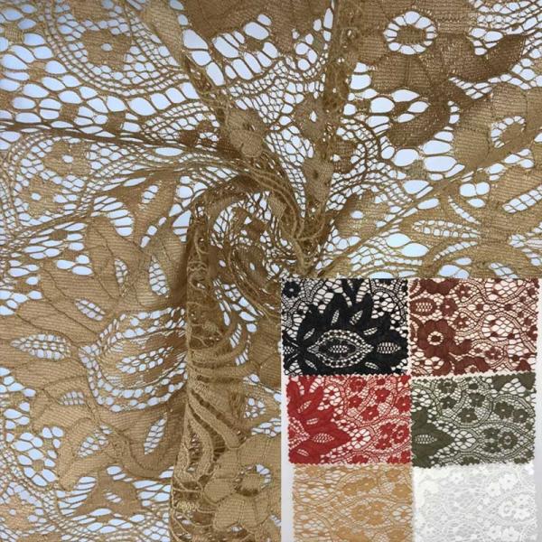 O jacquard nigeriano do material do laço do ouro amarrado da guipura ata a tela 59 polegadas