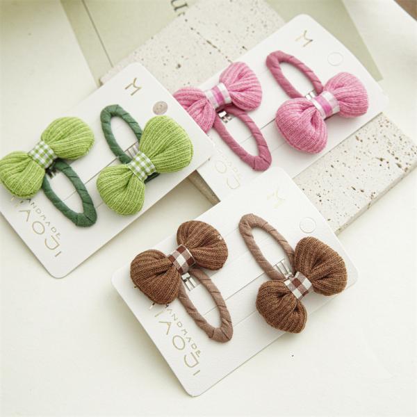 ins DIY girls accessories kids fabric BB clip headpiece clipped handmade fringe clip hair accessories