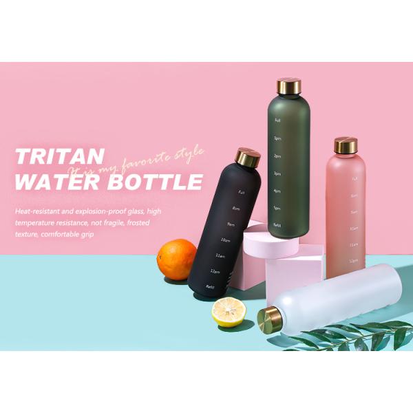 Custom Logo Tritan Water Bottles WITH LID Ideal for Capping and Outdoor Adventures