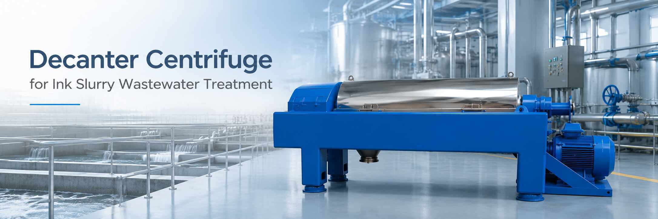 Decanter Centrifuge for Ink Slurry Wastewater Treatment