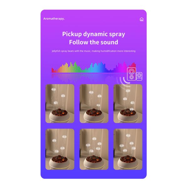 Humidifier Manufacturer Remote Control Colorful Jellyfish Essential Oil Aromatherapy Diffuser With LED Light for Household Hotel Use