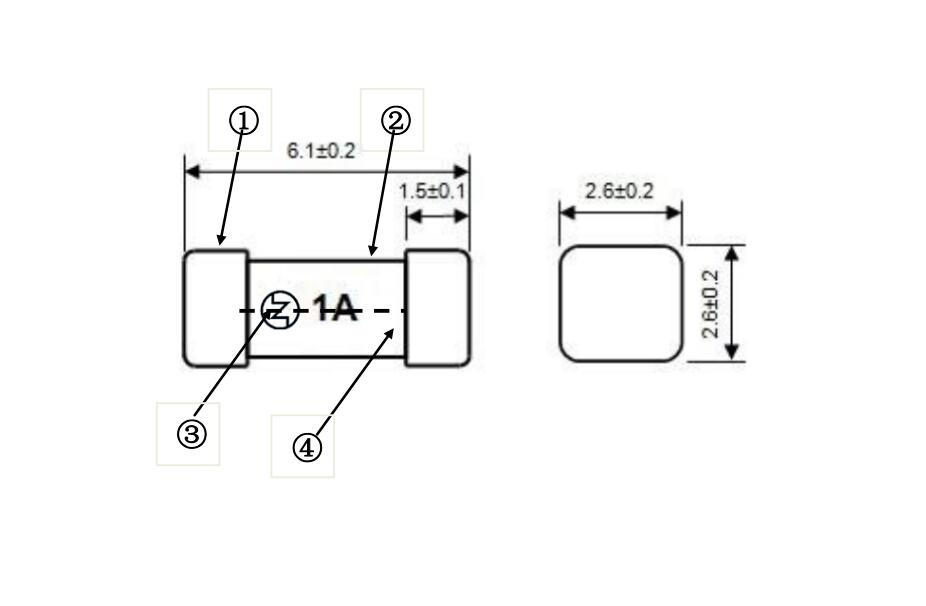6125 2410 1812 типов держатель SMD кирпича квадрата плавкой пластины медленного отставания по времени задержки по времени дуновения поверхностный сплавляют