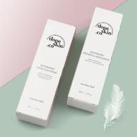 Caja de papel de encargo de 350gsm C1S Skincare que empaqueta la caja doblada impresa laminación brillante