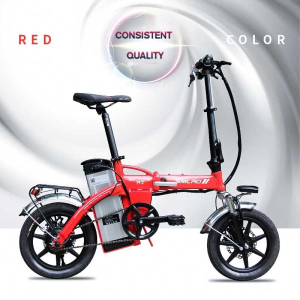 Portable Concise Mini 14 Inch Electric Bike Wear Resistant Plastic Pedal