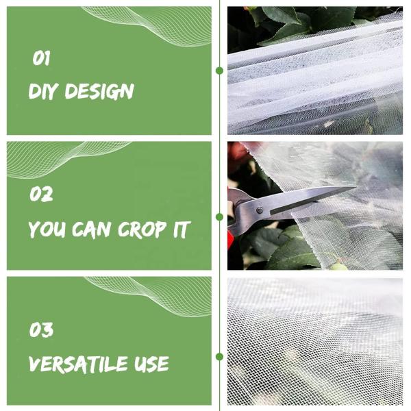 Effective TRAPS for Agricultural Greenhouse HDPE Anti Insect Net Aphid Proof Netting Insect Proof Netting Material