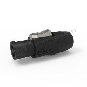 CQC、CE、UL Waterproof Powercon Plug Black Connector 250v 20A Precision Waterproof