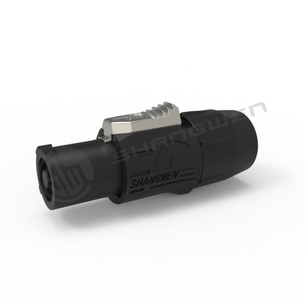 CQC、CE、UL Powercon à prova d'água Plug Black Connector 250v 20A