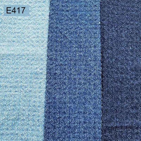 Customized 54.5 inch Jacquard Denim Fabric  Women'S Jeans Denim Twill Fabric