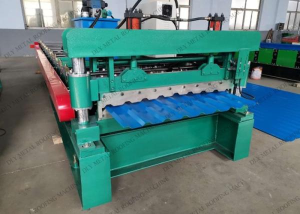 Cr12 Trapezoidal Roll Forming Machine 6500kg Metal Roofing Manufacturing Equipment
