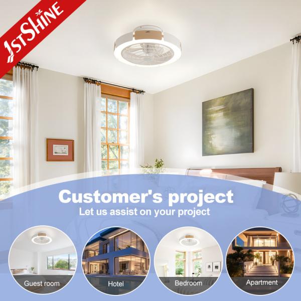 1stshine Indoor Ceiling Fan Modern Design for Low Ceilings Power Saving Natural Wind