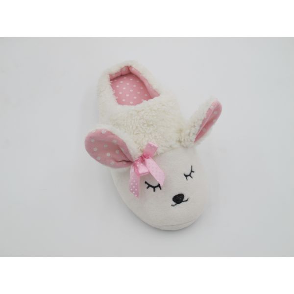 Womens House Slippers Animal Style With 3D Trims