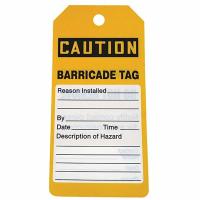 L'étiquette de Tagout de lock-out de précaution par l'étiquette de barricade de légende de signe de PVC de petit pain n'enlèvent pas