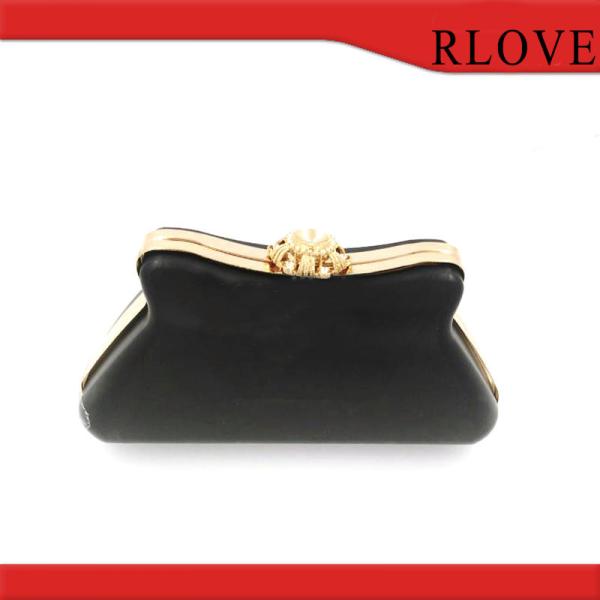 Wholesale 12.1 CM Light Gold Bag Accessories High Quality Metal Box Clutch Purse Frame