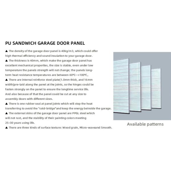 Aluminum Frame Door and Frosted Glass Villa Automatic Garage Door