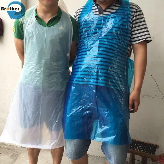PE Apron with Custom Logo Waterproof Cooking Aprons for Restaurant Use