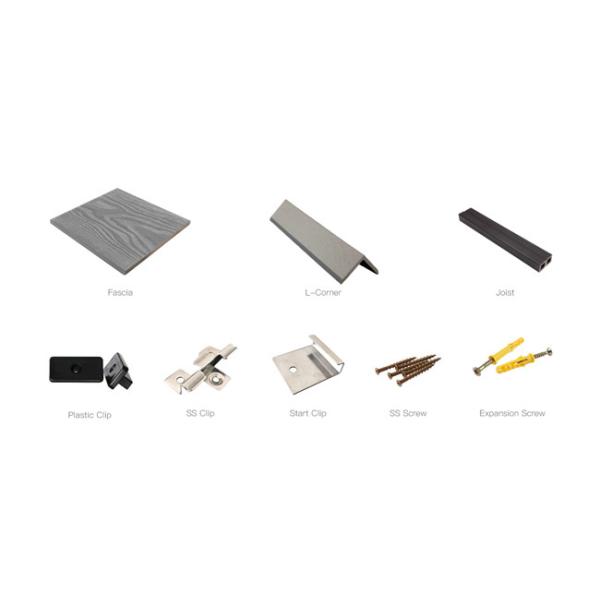 Groove 150x25mm Solid Decking Material Eco Friendly Innocuous