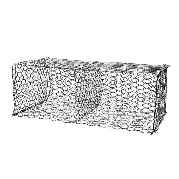 Alta calidad 60*80 resistente a la corrosión tejido de gabión caja de jaula de roca pared de contención para jardín decorativo