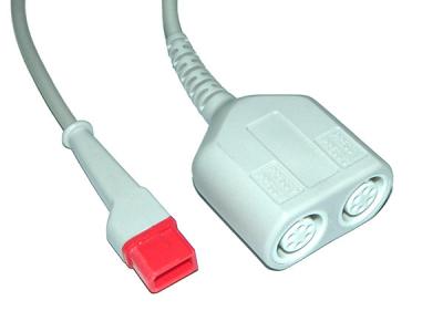 6 Pin Medical Transducer Adapter Cables 5.00MM Dia Plastic CE Approval