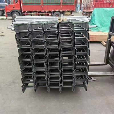 Fireproof Coated Outdoor Metal Cable Tray 1m Customed Length Perforated Trough