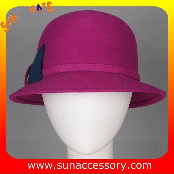 T1631162 Sun Accessory customized  winner  fashion 100% wool felt cloche hats, women hats and caps wholesaling