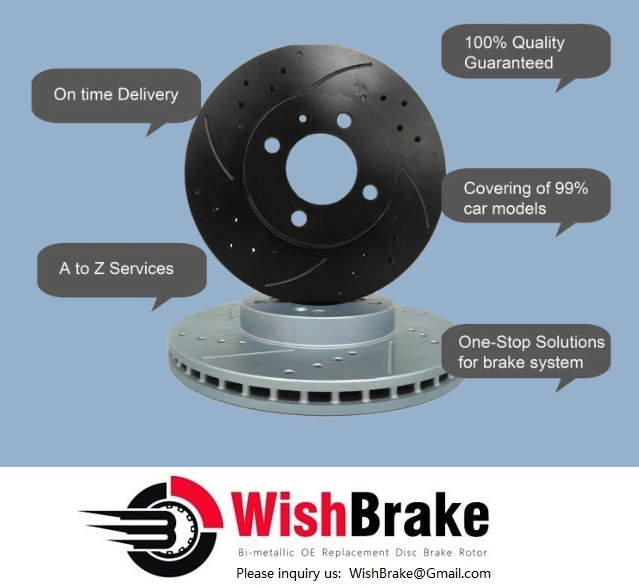 Custom Drilled Slotted 2-Piece Split Brake Disc Rotor For Mercedes-Benz S63L /65lamg W222 OE#A2314230612