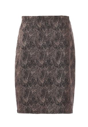 Office Wear Womens Fashion Skirts Stylish Pencil Skirts With Abstract Pattern