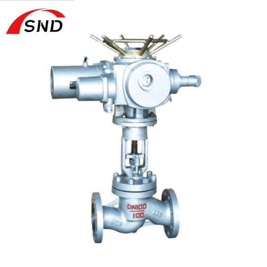 Electric Cast Iron Globe Valve Flanged Type For Industry OEM ODM OBM