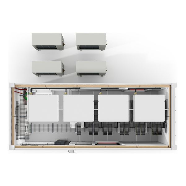 Schneider APC EcoStruxure AI Modular Data Center 38kW 5 Rack 400V Prefabricated Containerized IT Solution