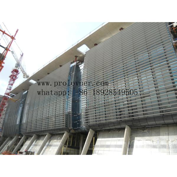 best quality aluminum extruded louver profile Aerofoil fins as window louver