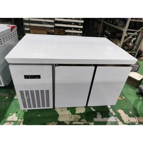 1.2M Commercial sous-sol réfrigérateur réfrigérateur bureau pour la cuisine Guangzhou usine table de travail en acier inoxydable