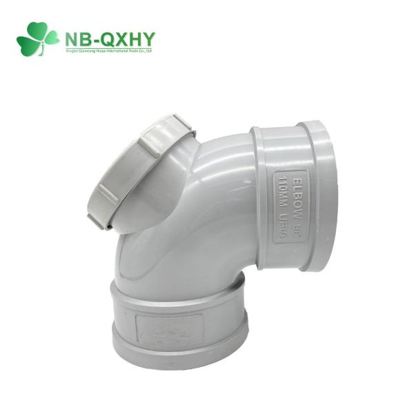 Equal Tee PVC sistema de drenagem de água de montagem espessura da parede Pn10 para sistema de drenagem de banheiro