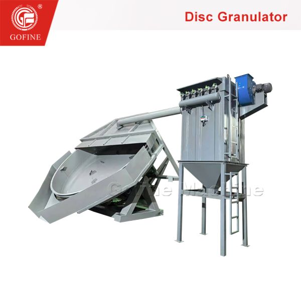 7.5kw Power Fertilizer Granulating Machine Pan Granulator Machine Overall Disc Structure