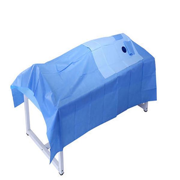 Folhas de cama médicas descartáveis de Spunbonded da tela não tecida para o hospital/termas