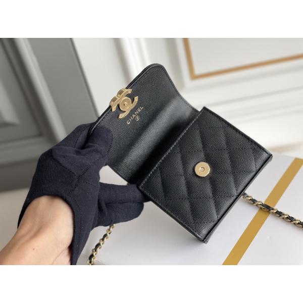 Classic Gold Double C Grain Leather Chanel 2way Bag AP3020